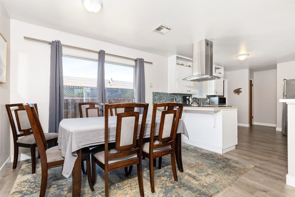 Sliding Glass Door off Dining Area to backyard.