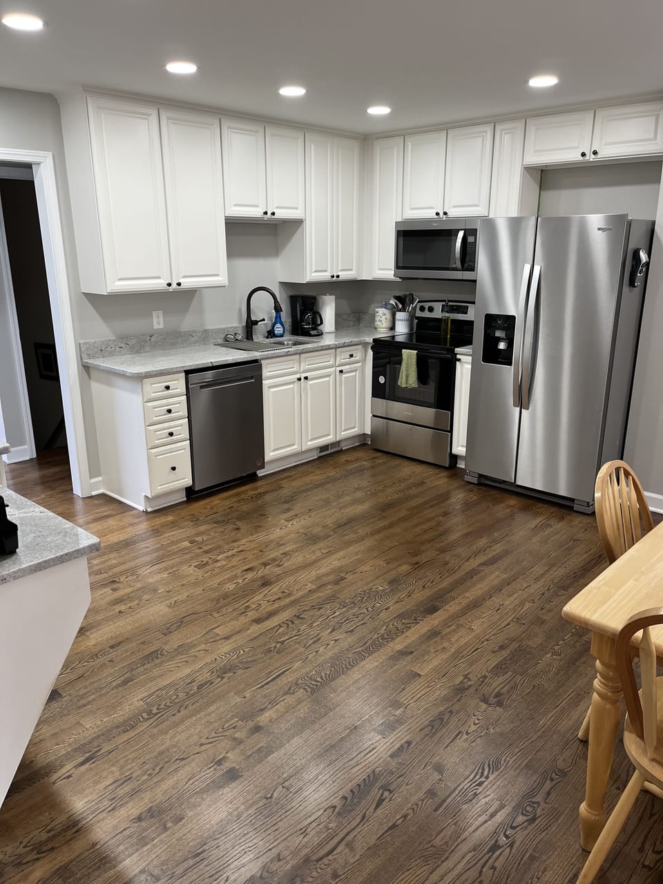 Newly remodeled kitchen