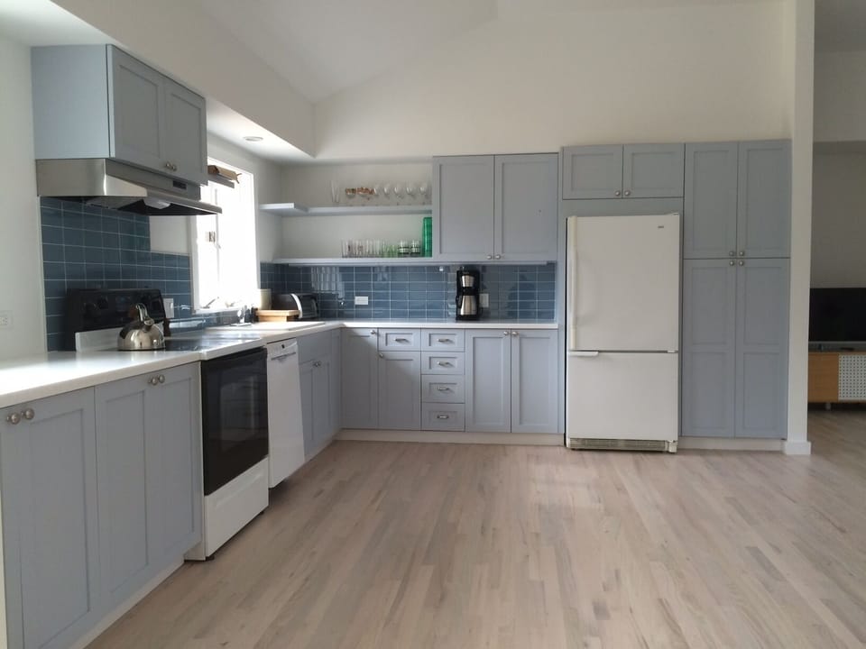 Kitchen with appliances, ready to make great family memories.