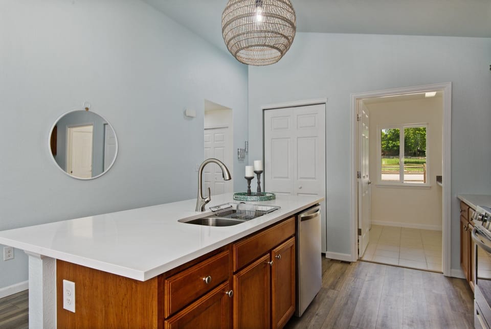 Every detail is designed for your convenience in this renovated kitchen.