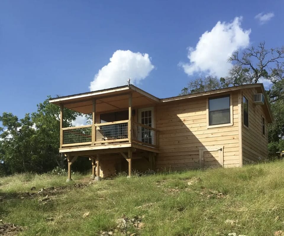 Enjoy privacy and a great view of deer feeder from the back porch.