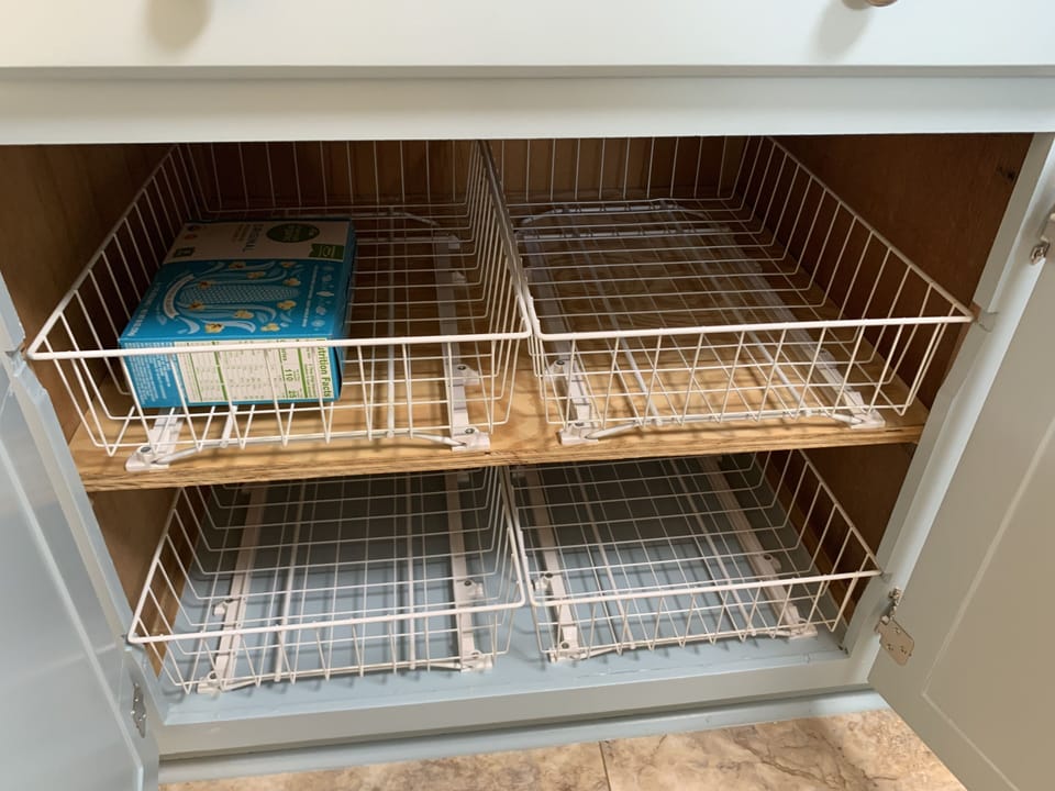 Space for you in case you travel with your own kitchen supplies!