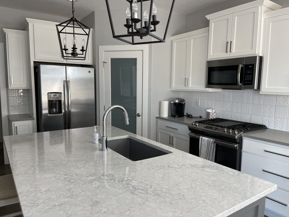 Kitchen with walk in pantry