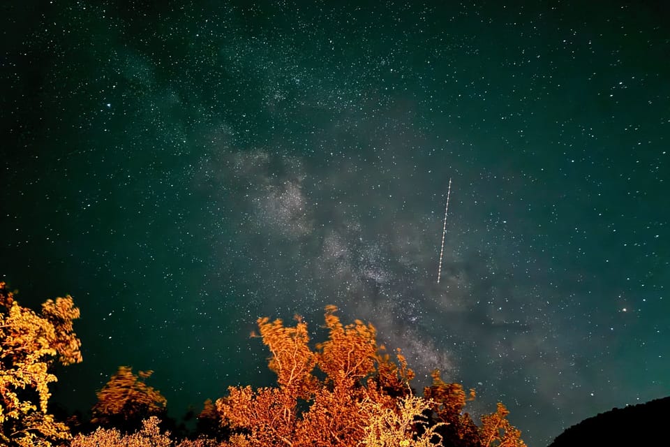 Stargazing on the balcony