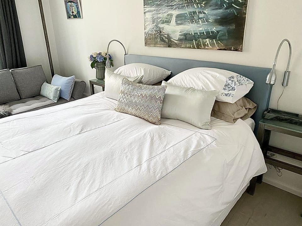 Work space in master bedroom