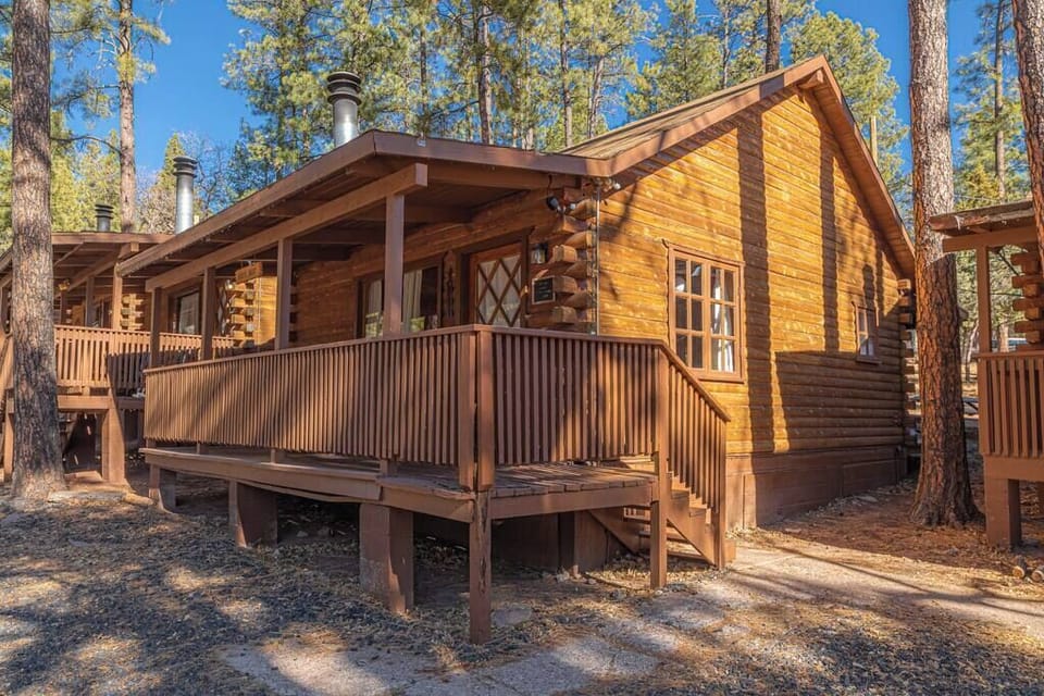 Front porch with rocking chairs