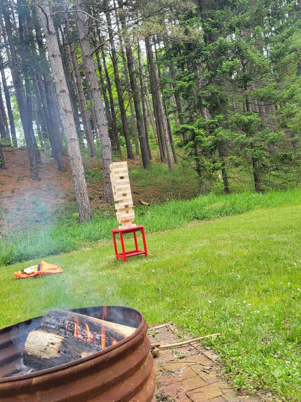 Backyard firepit