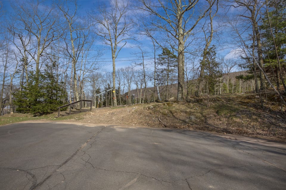 Parking lot view to the ski hill - only 250 feet