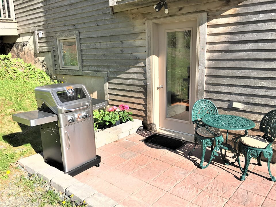 Patio with propane BBQ