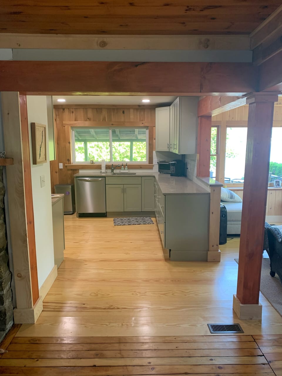 kitchen view from living room