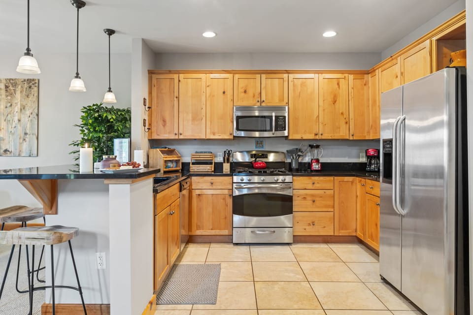 Fully stocked kitchen