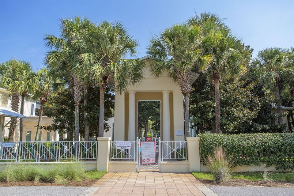 Frangista Beach Community Pool Entrance