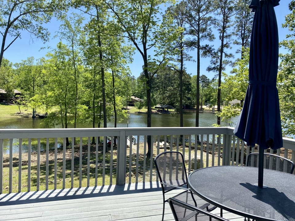 Spacious deck just off the living room