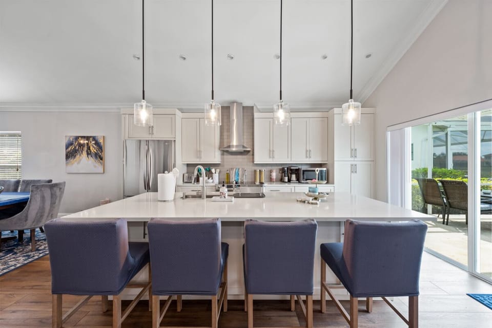 Kitchen island.