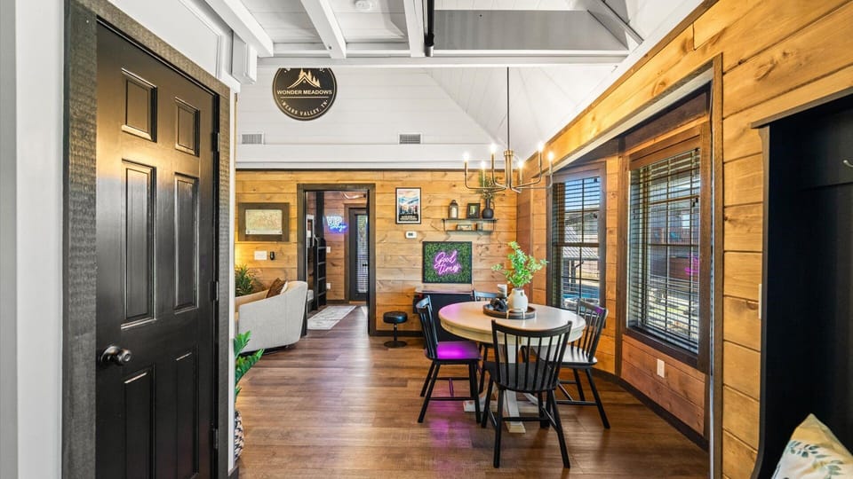 Insta-worthy Arcade Game station and dining table seating for 4~