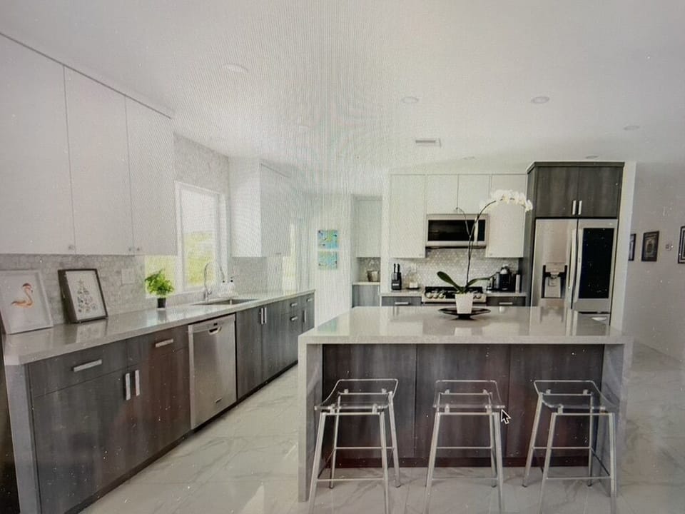 expansive chef  kitchen