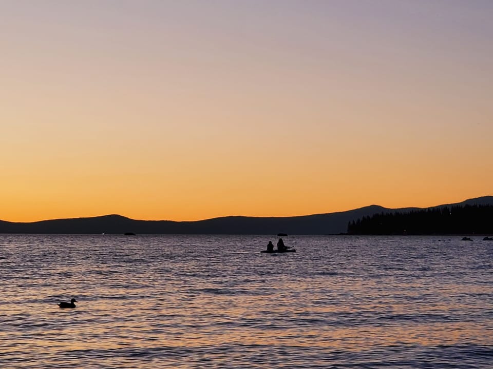 Enjoy magnificent sunsets with snow capped mountains, Lakeside Beach-2 mins walk