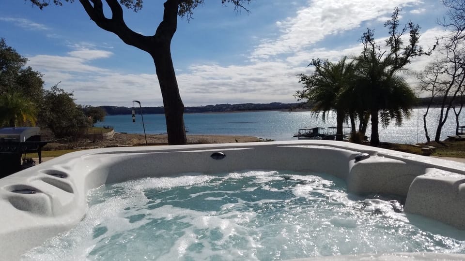 Relaxing view from the spa