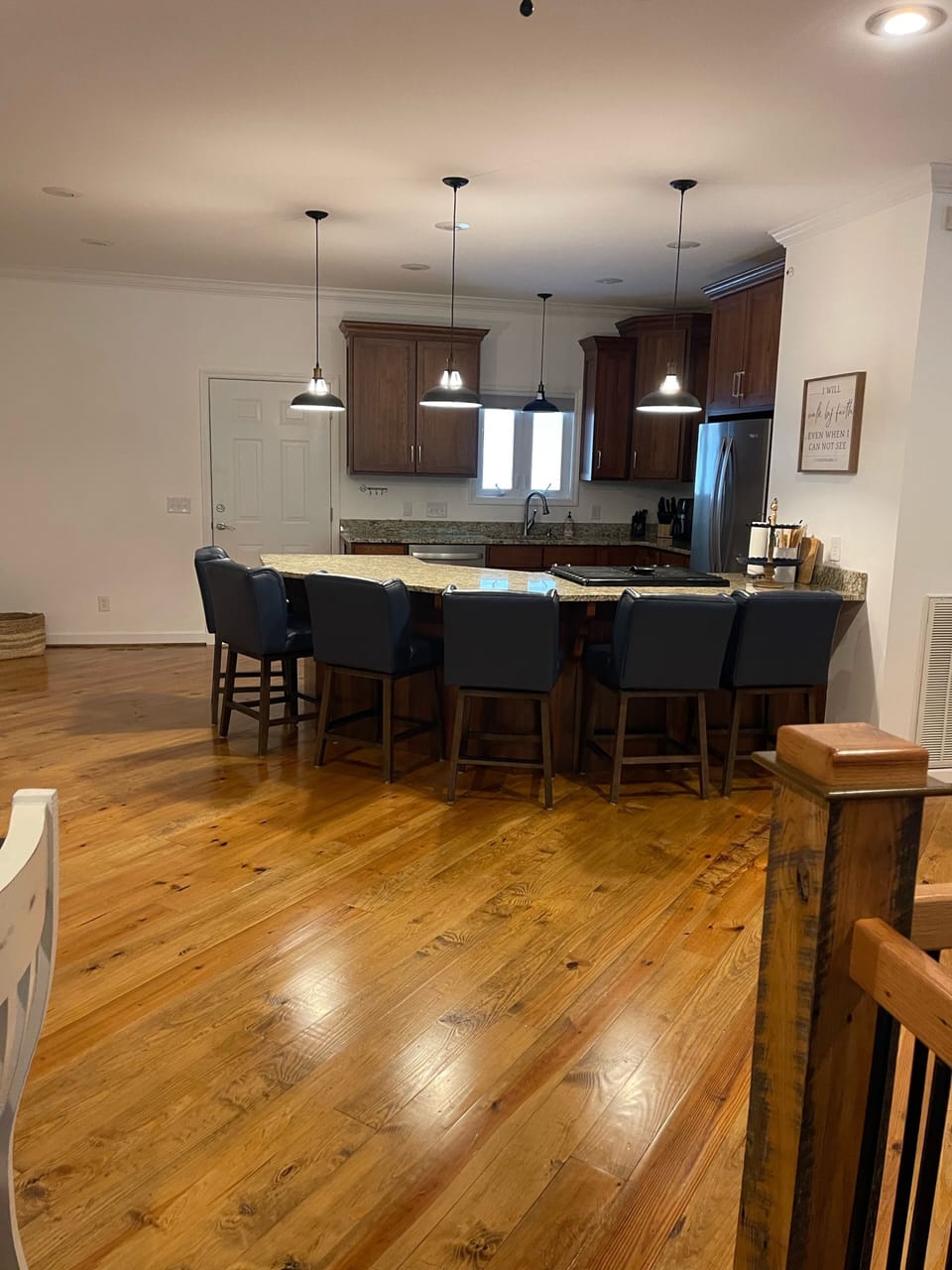 Gourmet kitchen! 6 stools & table with 8 seats to the left of this picture. 