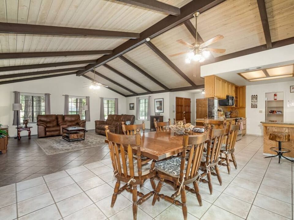 Spacious dining area for the family.