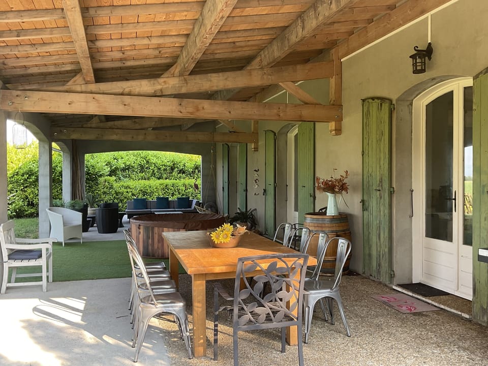 The south patio - 75m2 - wow! 