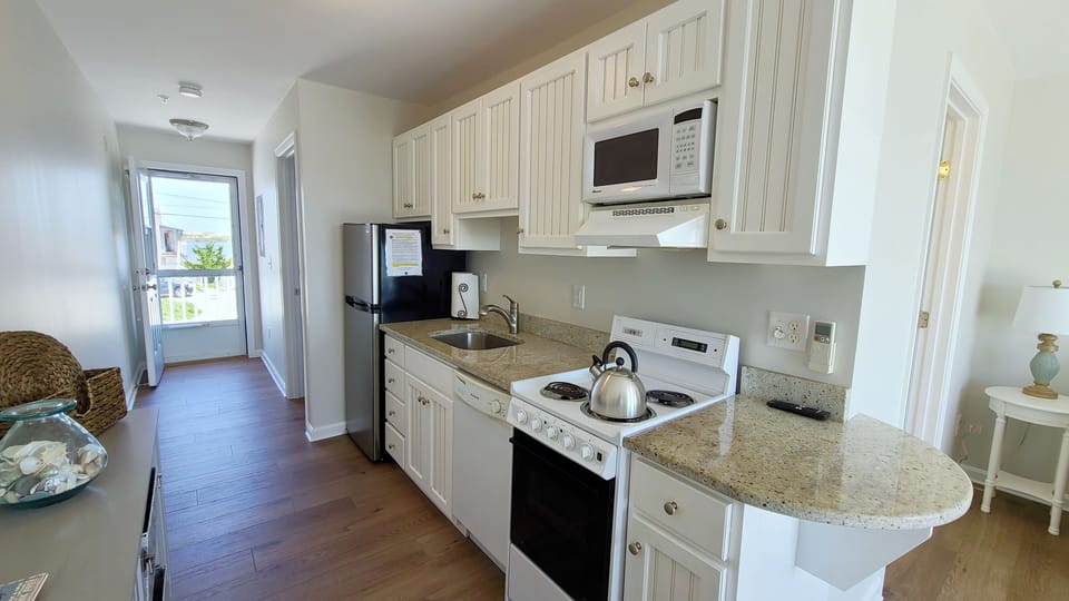 Nicely equipped galley kitchen