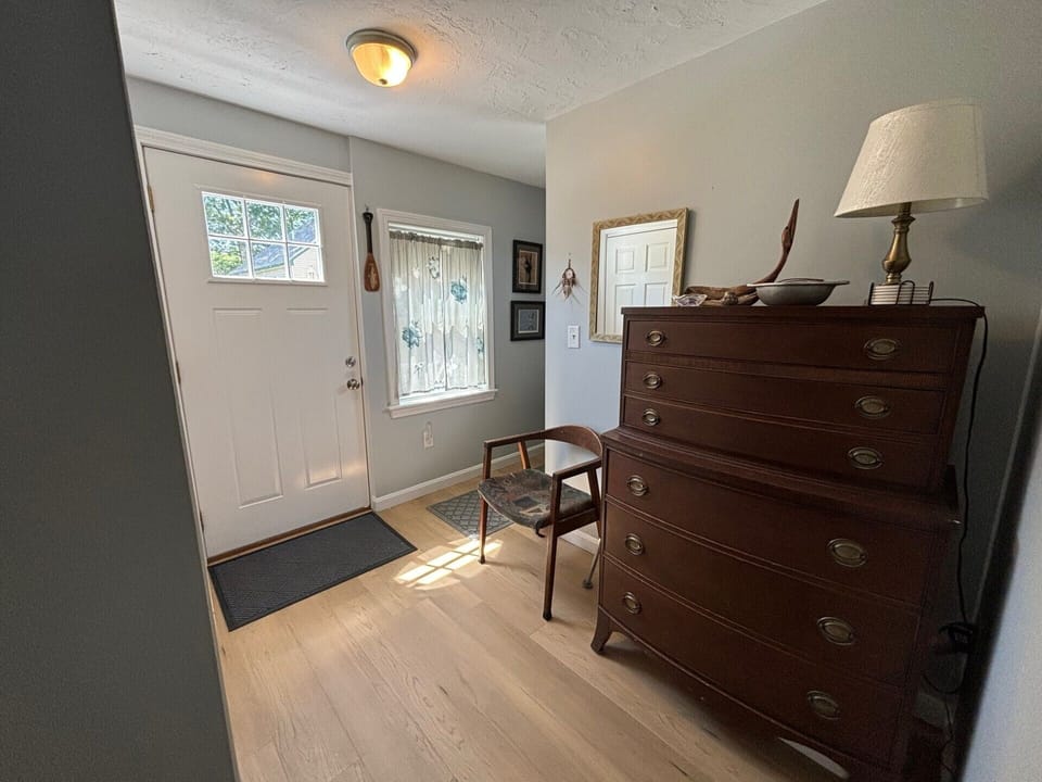 Front Door, by the road.