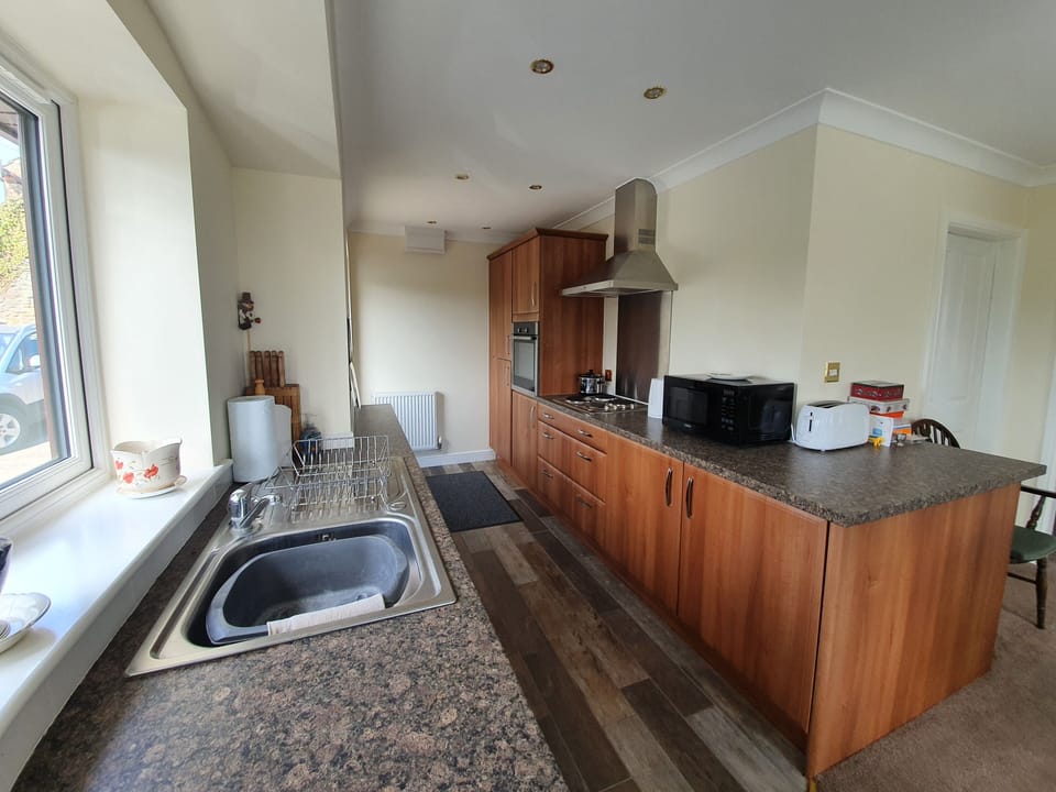 Modern gallery kitchen - all electric