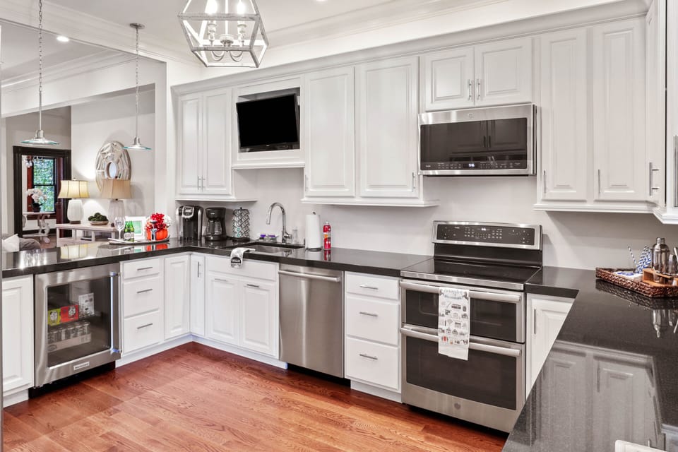 Fully Updated Kitchen - Fully Stocked - View From Back Entrance 