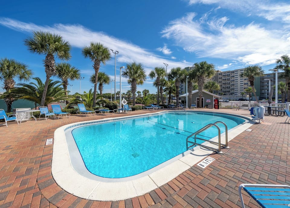 Outdoor pool area