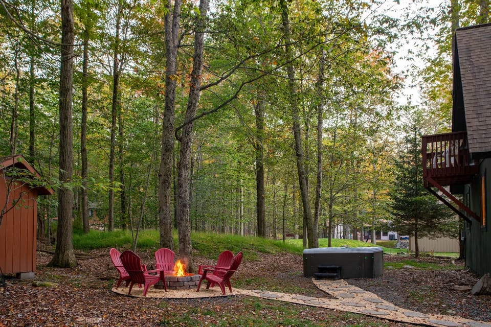 Finding serenity in the heart of nature's at our cozy cabin in the woods.