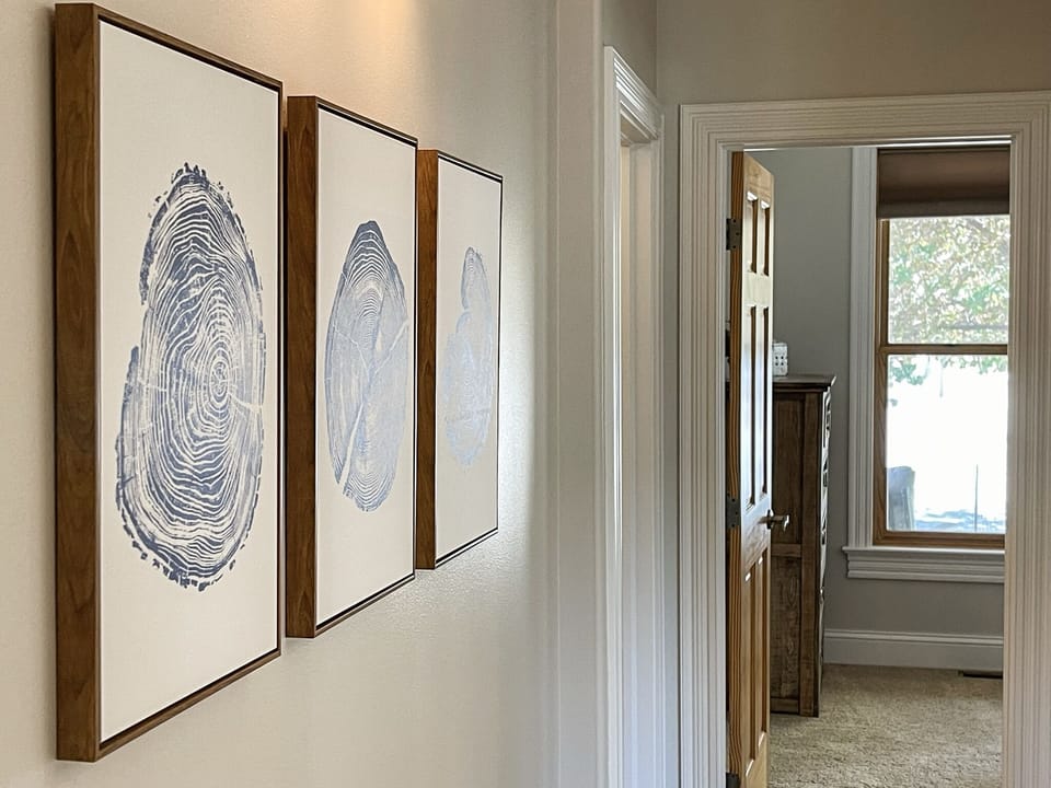 Hallway between first bedroom and second bedroom
