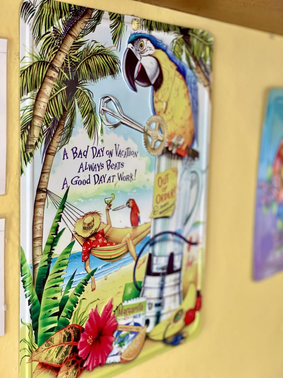 Whimisical tropical art throughout the condo will put a smile on your face!