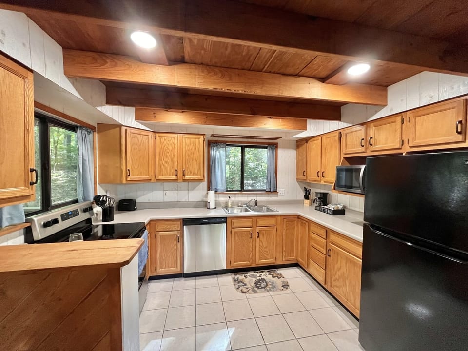 Fully stocked kitchen