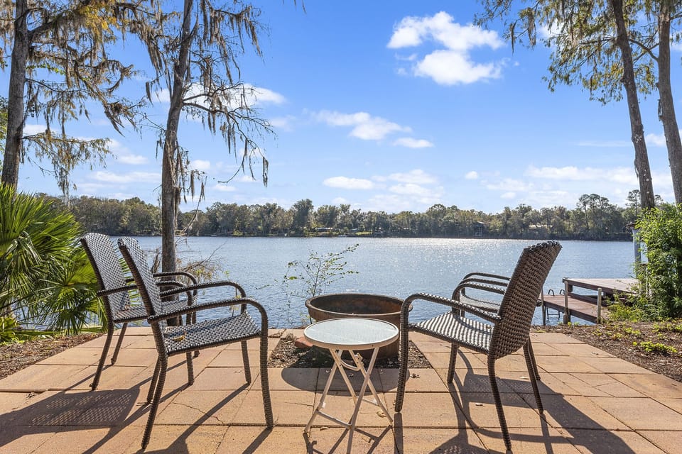 Sit and enjoy the view from the firepit 