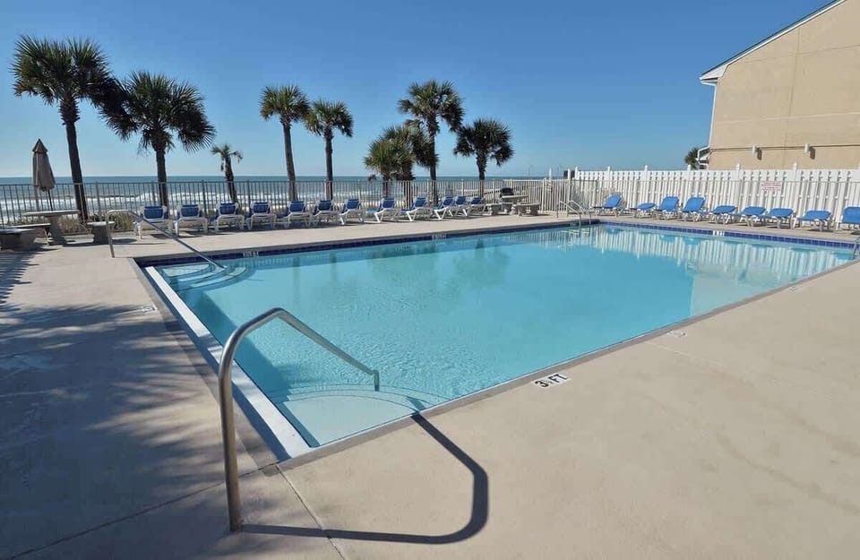 Beach front pool!