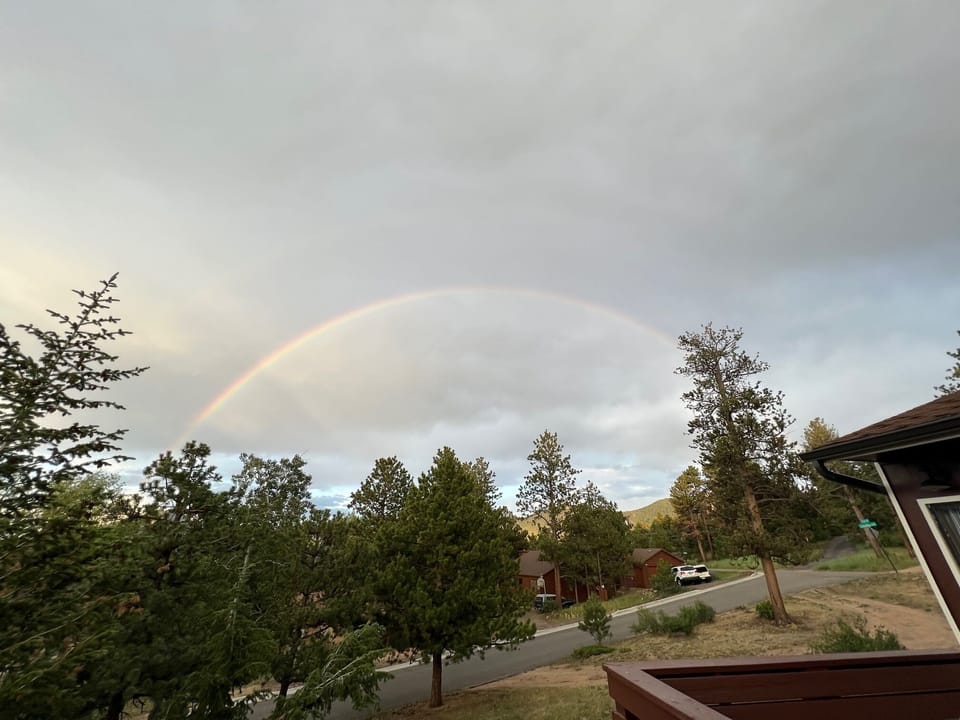 Rainbow taken by guest.