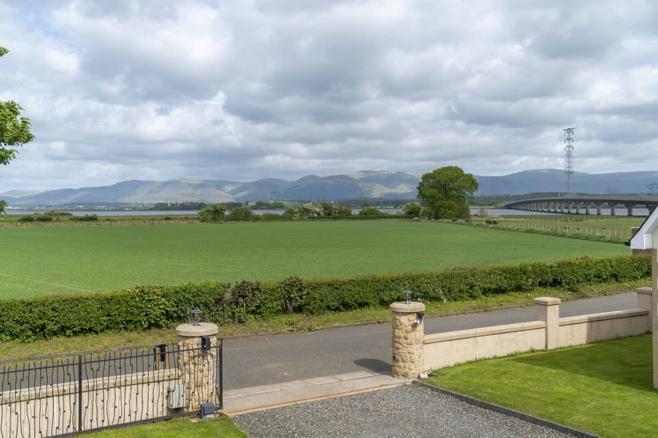 Views towards the Ochil Hills and Clackmannanshire Bridge