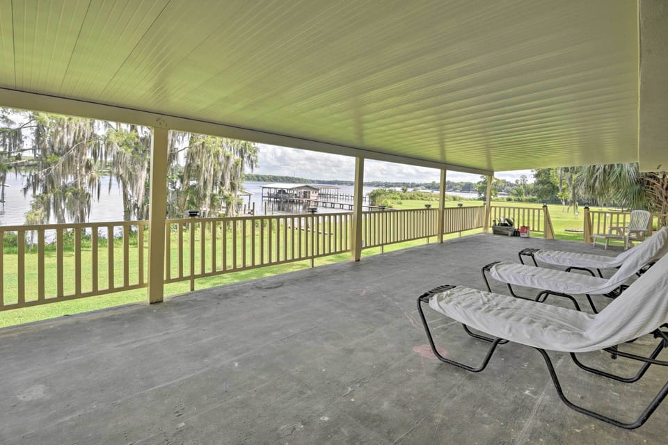 Covered Balcony | 2 Private Docks | Swimming Access