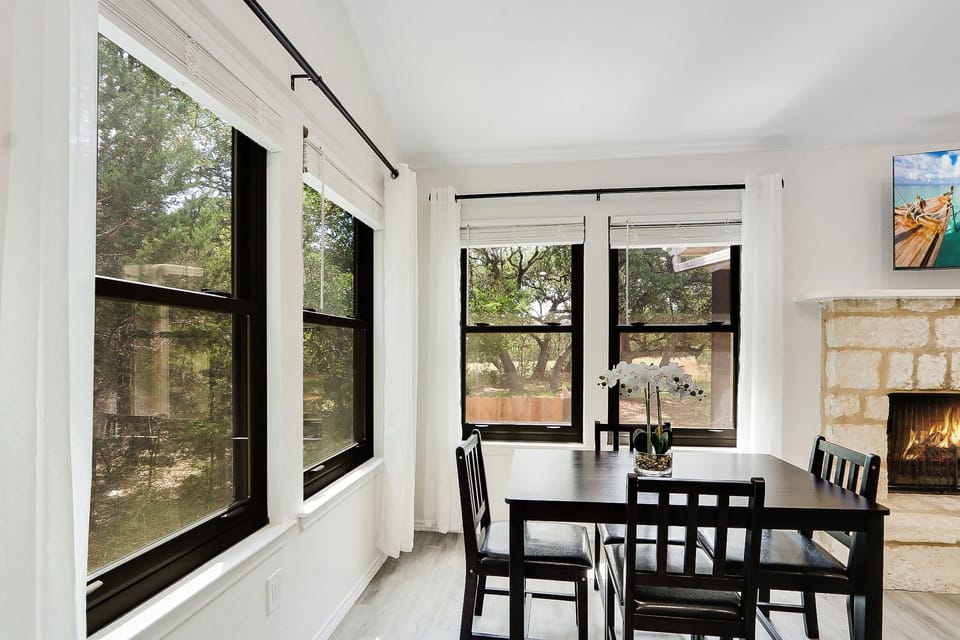 Plenty of natural light from the large windows throughout the home