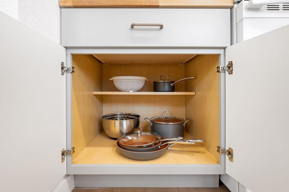 No matter what you have in mind to prepare, our fully stocked kitchen is ready!