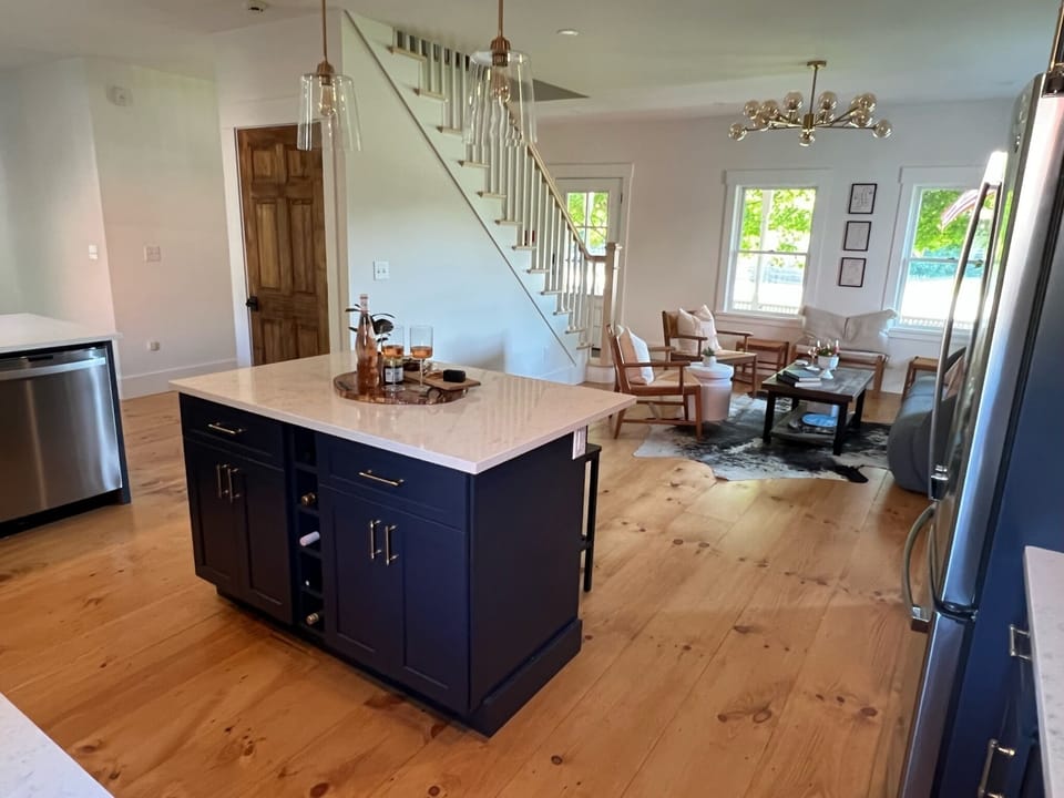 We were very intentional about creating a space where our family and yours could all share in each other's company and conversation while cooking dinner or preparing a mid-afternoon snack.