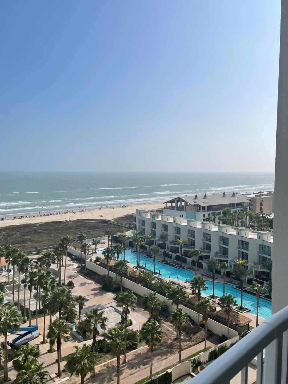Sapphire pool and beach from gulf side balcony