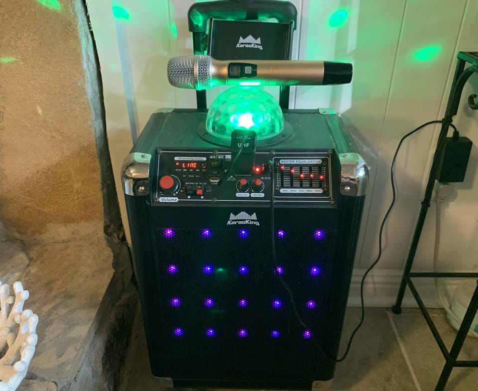 Karaoke w/ 2 microphones 🎤 
