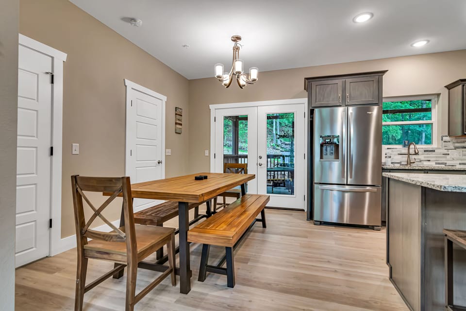 Dining table fits 10