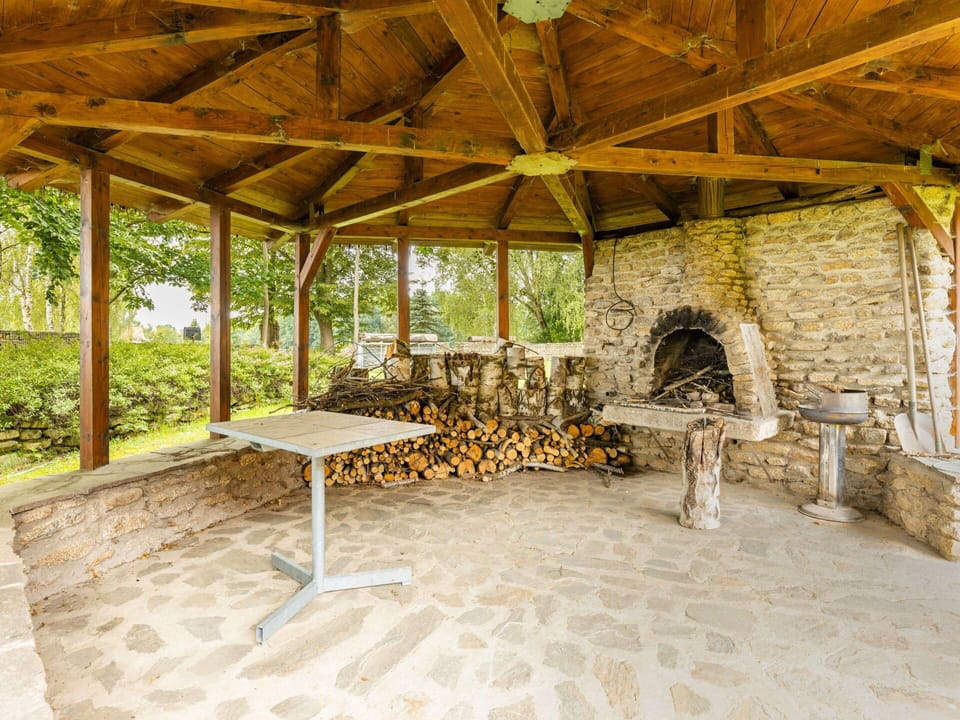 Table, Furniture, Plant, Outdoor Table, Outdoor Furniture, Building, Wood, Shade, Chair, Interior Design