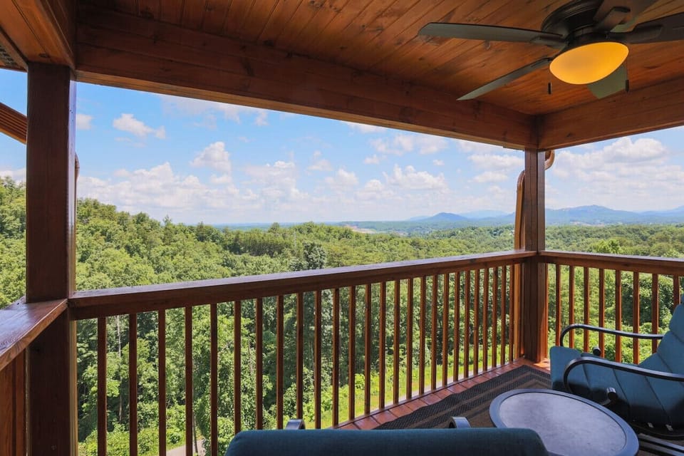 Private balcony on upper level master suite