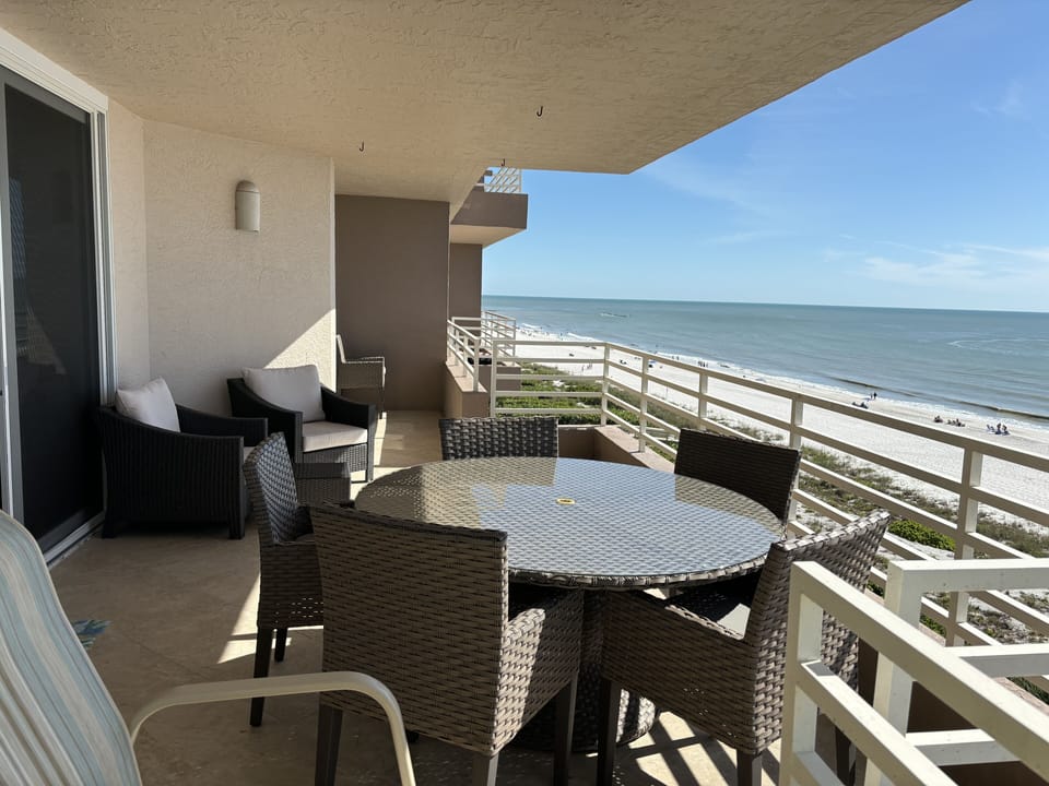 Spacious west facing Balcony to view the sunset 