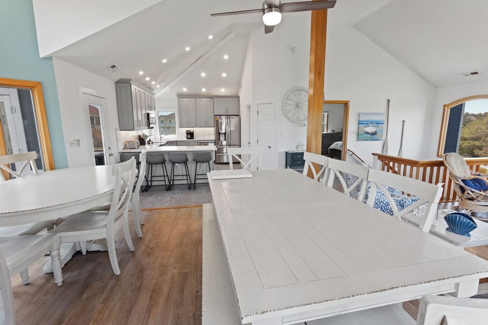 The Top-Level Dining Area is the perfect spot to enjoy a delicious meal as a family.