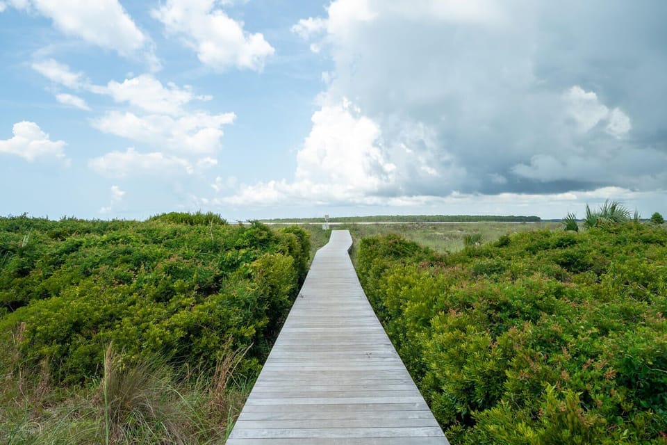 Enjoy your peaceful short walk to the beach where you may see deer and other wildlife